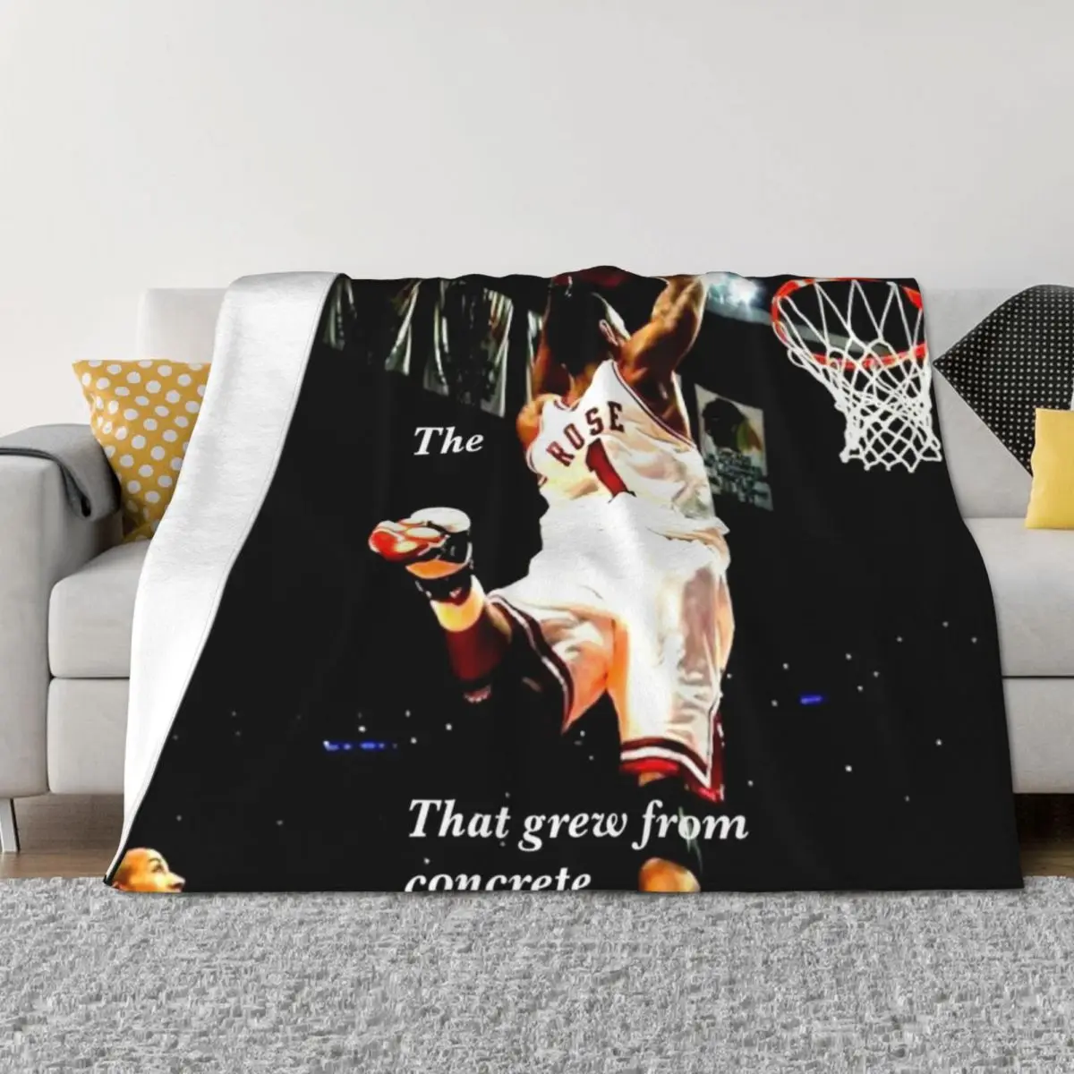 

The rose that grew from concrete Throw Blanket Luxury St Sofa Quilt Beautifuls Blankets