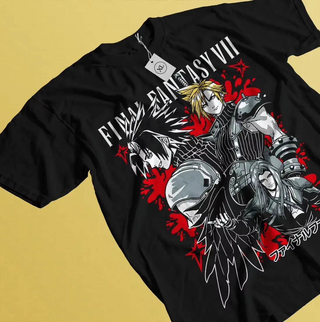 Vintage Final Fantasy VII Graphic T Shirt Men Women Classic Game Print Short Sleeve Tee Casual Cotton Streetwear Oversized Tops
