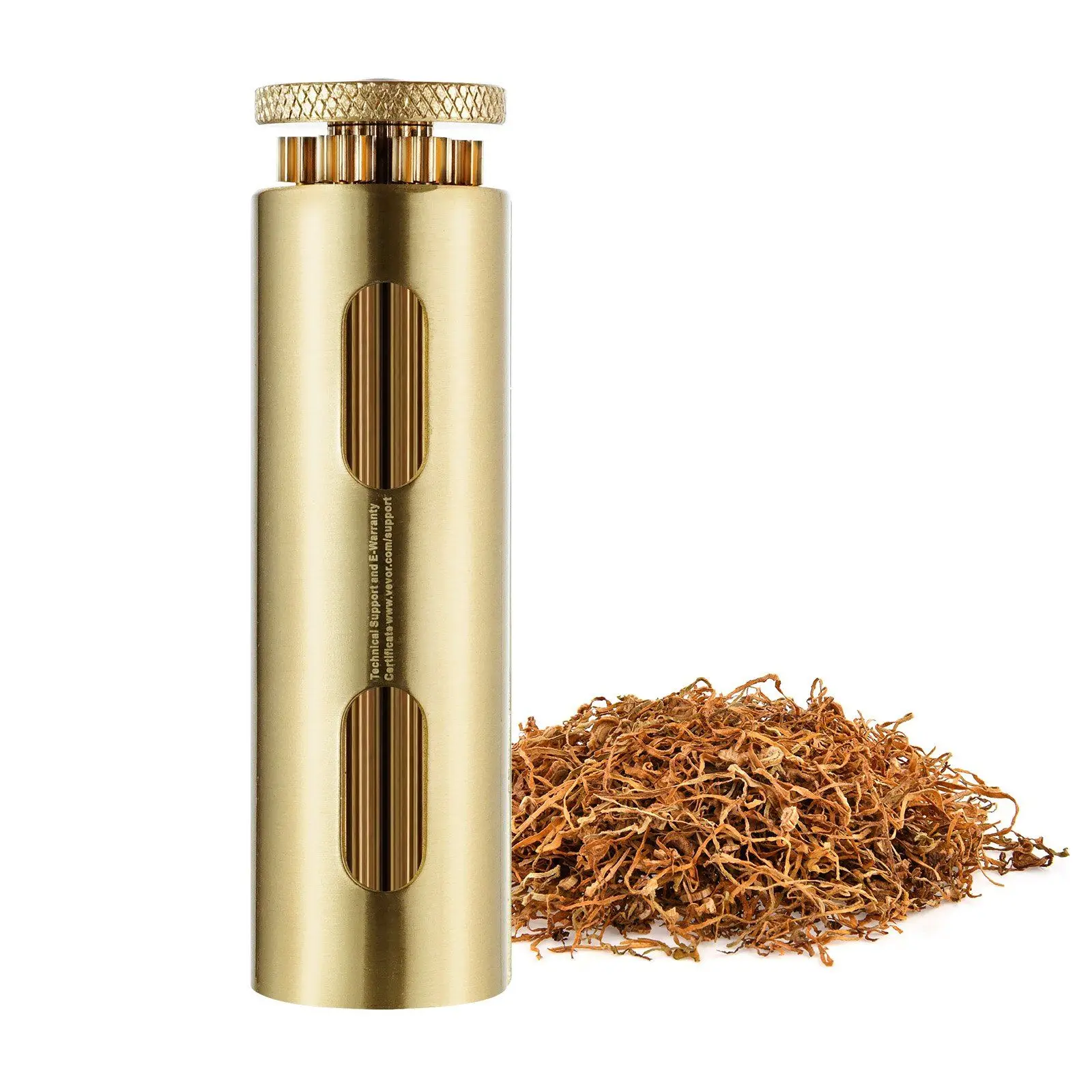 Cigarette Rolling Machine, Solid Brass Cigarette Roller, Manual Tobacco Rolling Machine Fits Up to 70mm Paper, Vintage & L