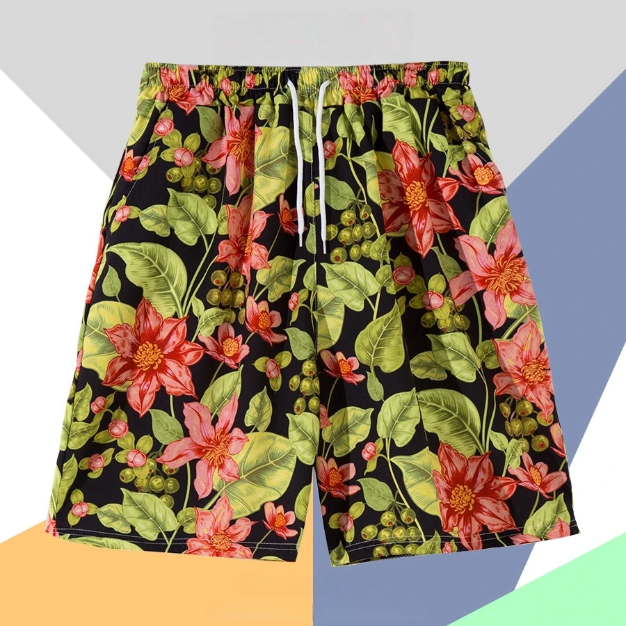 

Летние пляжные шорты для активного отдыха, быстросохнущие, для туризма в Санье, для пляжного серфинга, в расслабленном стиле, большие шорты для мужчин