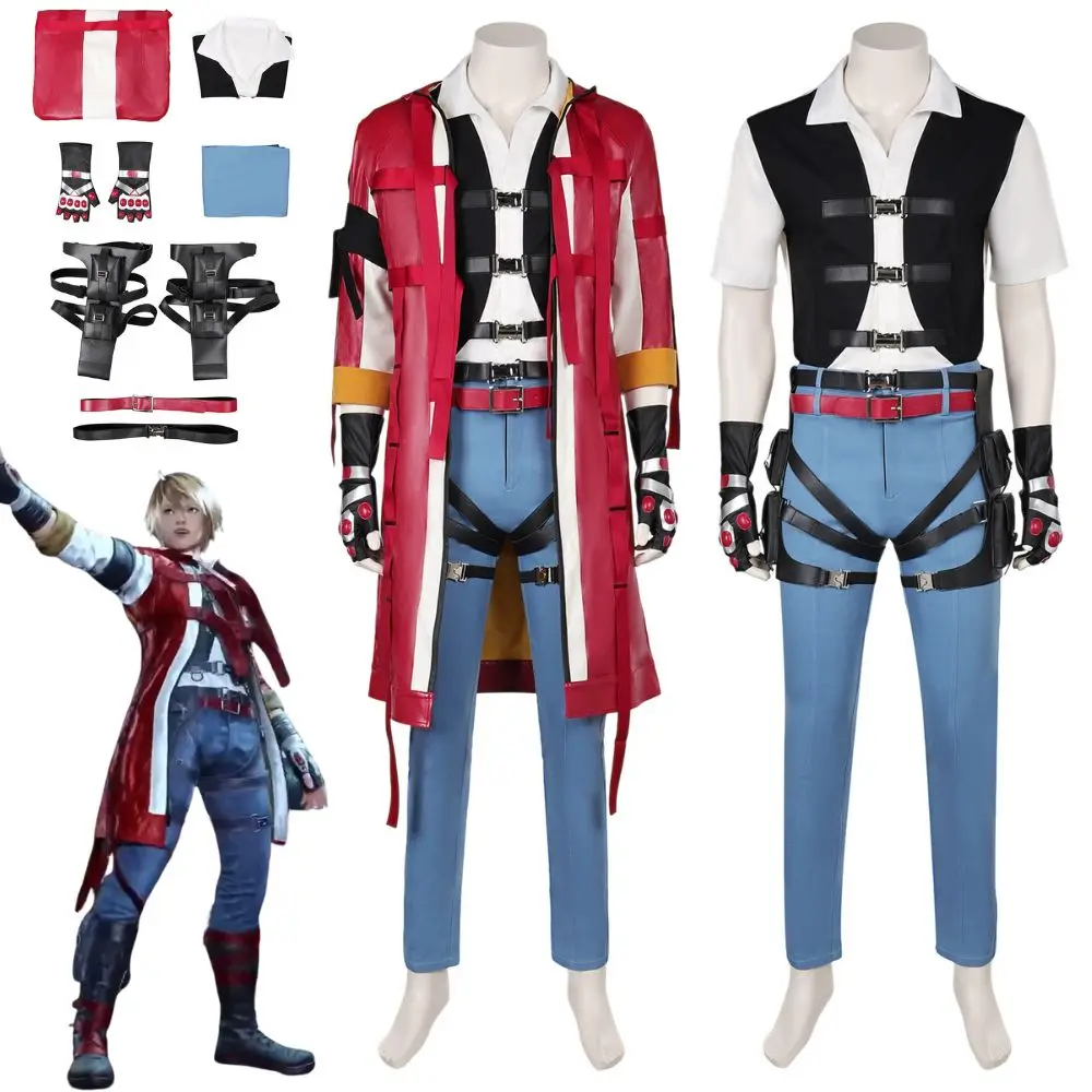 Spel Tekken 8 Leo Cosplay Fantasia Kostuum Voor Vermomming Volwassen Mannen Uniform Set Jas Broek Outfits Mannelijke Halloween Carnaval Pak