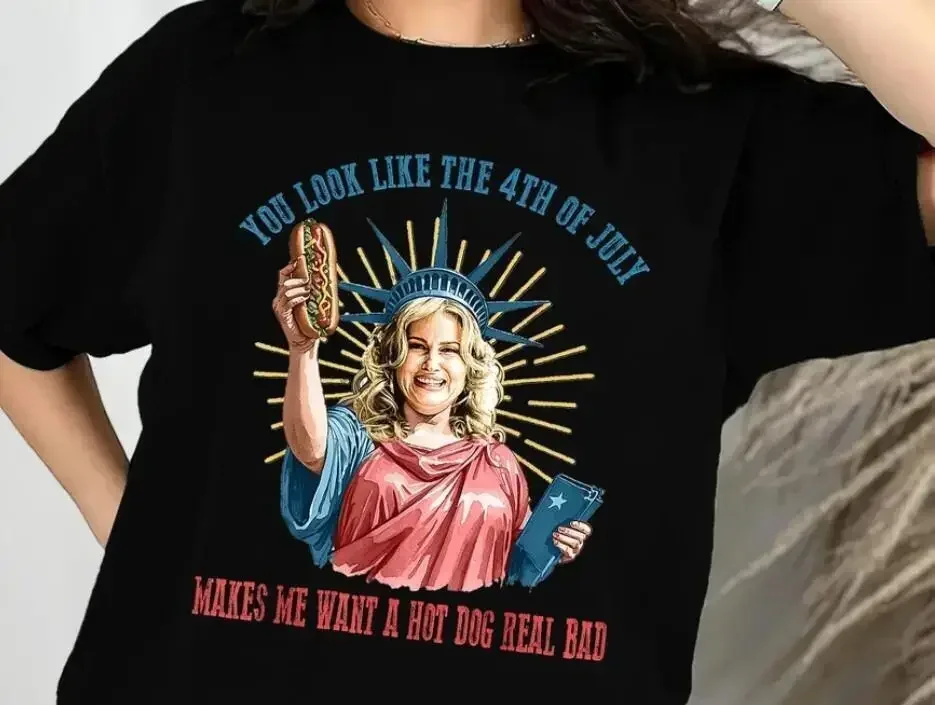 Funny 4th July Shirt, Hot Dog Lover Shirt, You Look Like The 4th Of July Want