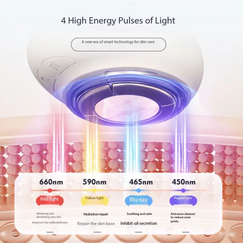 المكتبة الذكية أداة التجميل الكهربائية مكركرنت الفوتون أداة تجديد جوهر الوجه مقدمة Instr
