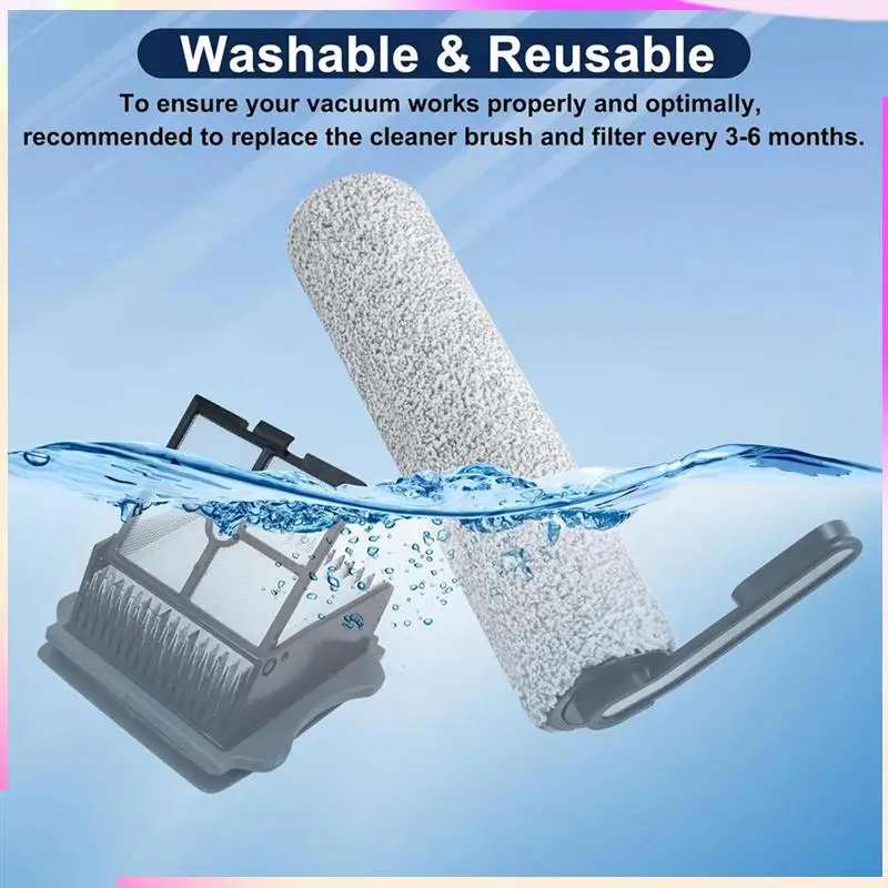 B26B HEPA Filter Brush Roller Set For Tineco Floor ONE S5 S5PRO S5PRO 2 IFLOOR 5 Breeze Wet Dry Vacuum Cleaner Spare Parts