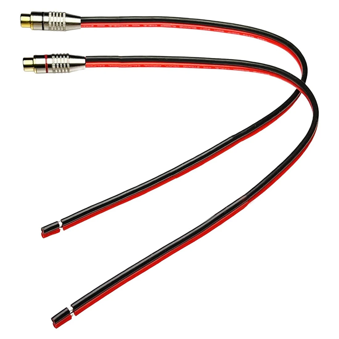 Speaker Wire 14 AWG with Phono RCA Female Jack, 2 Channels