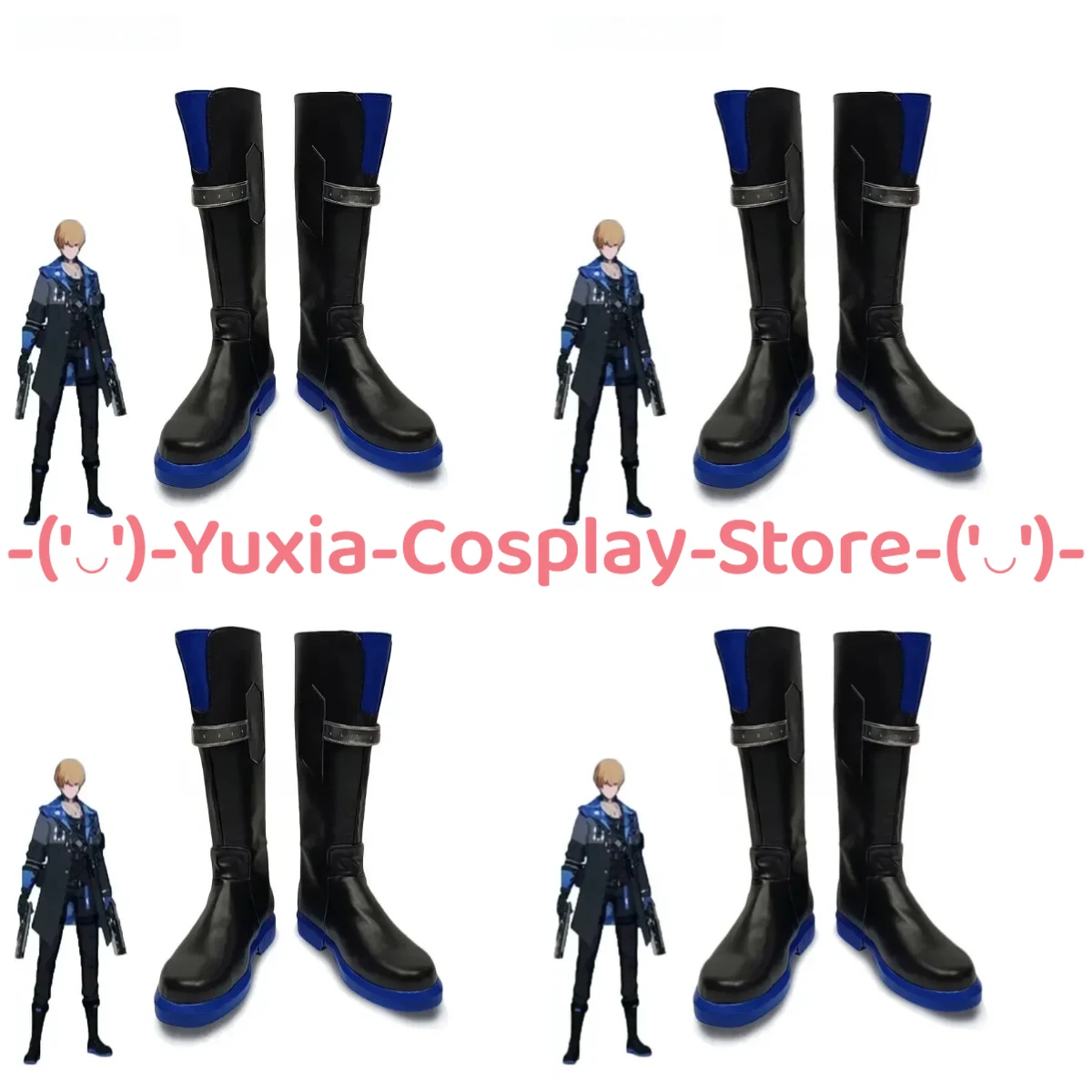 

Yuxiacosplay! Punishing: Gray Raven Lee Palefire Cosplay Shoes Anime Character Prop PU Leather Boots Halloween Party Costume