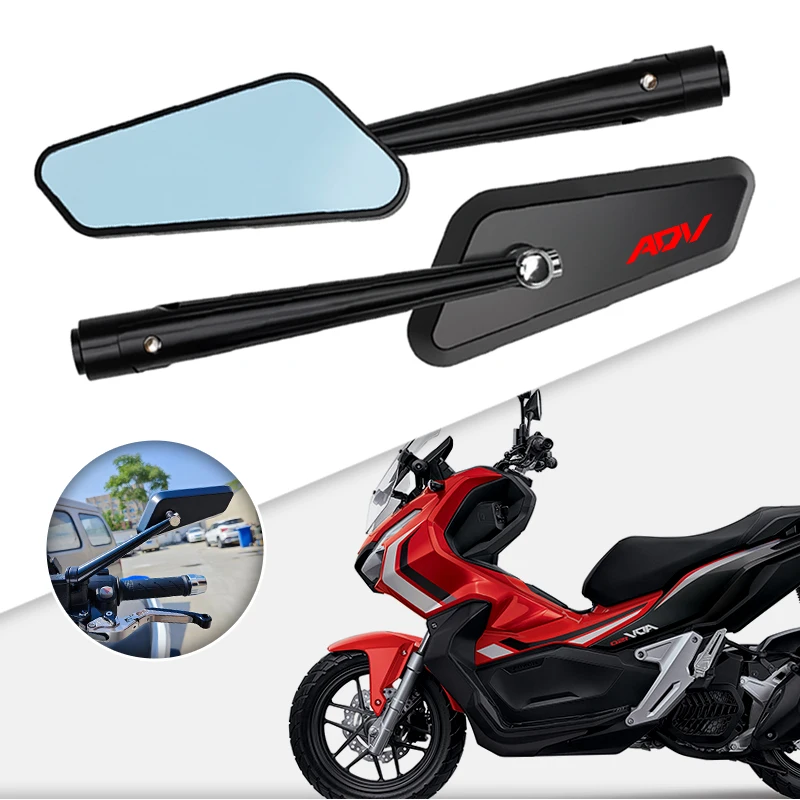 2Pcs Anti-fall Durable Motorcycle Small Rearview Mirrors Rear View Mirror For Honda ADV150 ADV160 ADV350 ADV 150 160 350