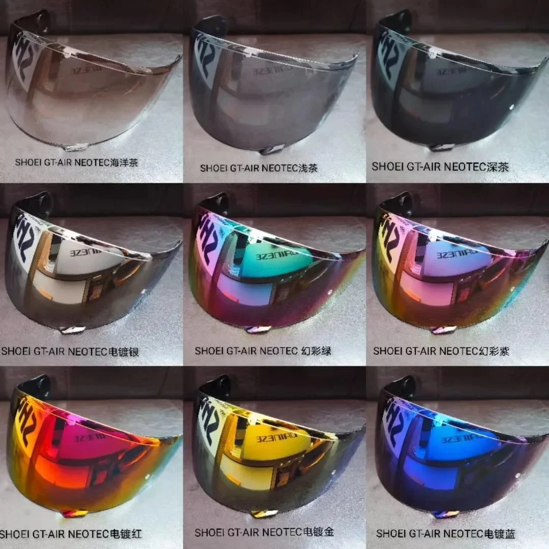 Motorcycle Full Face Helmet Visor Lens Plating Lens Case for Shoei GT-Air Gt Air2 Neotec CNS-1 CNS1 TC- 5