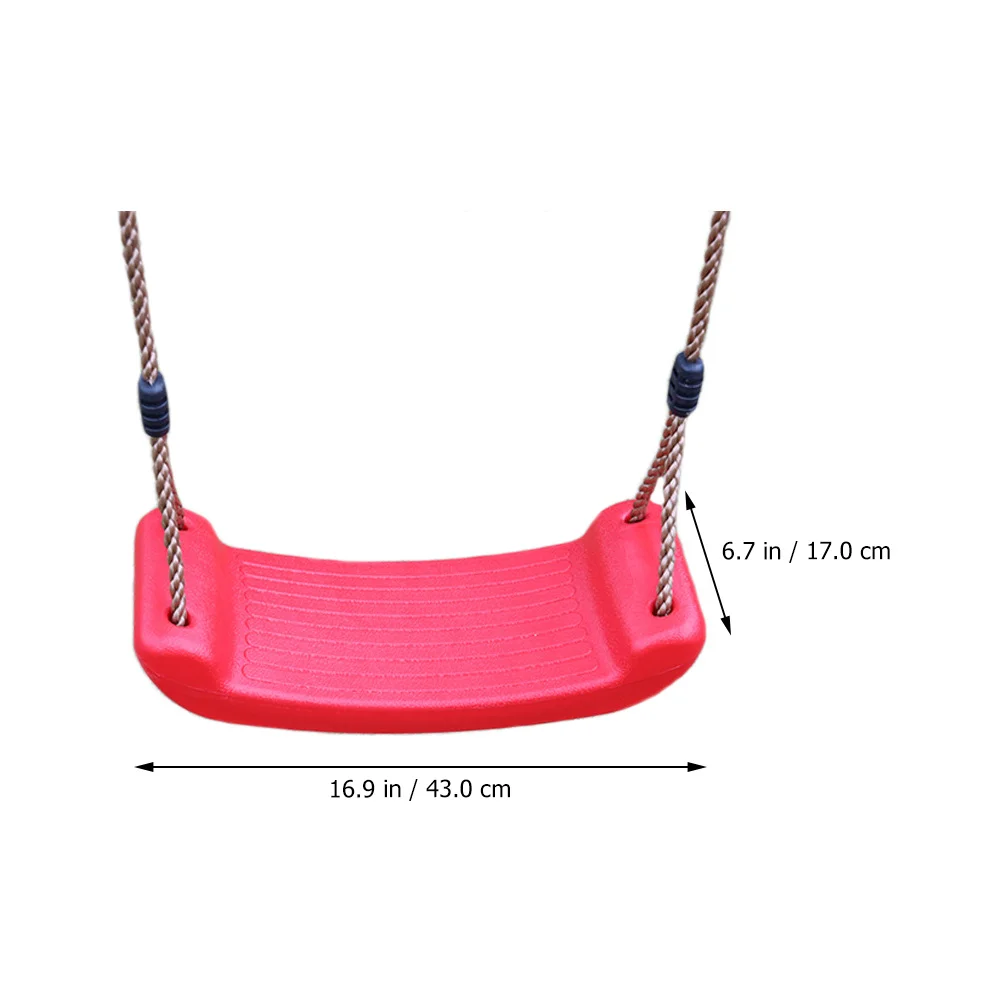 مجموعة واحدة من كرسي معلق أرجوحة خارجي قوي من البلاستيك للأطفال في الفناء الخلفي والحديقة لعبة كرسي معلق متأرجح في الهواء الطلق