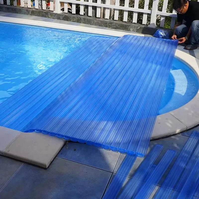 Rigid PC slats retractable automatic pool cover roller electric pool cover