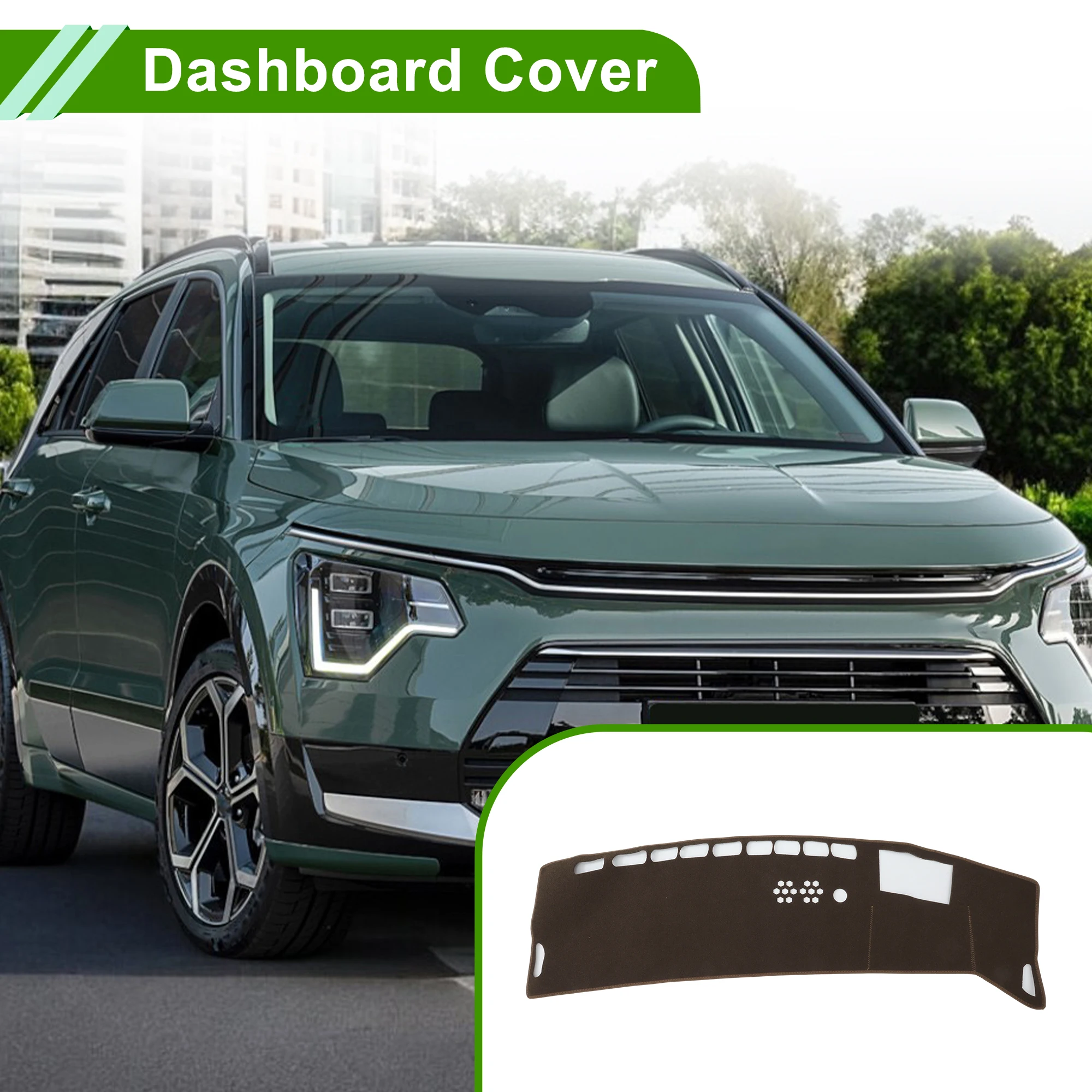 

Накладка на приборную панель UXCELL для Kia Niro (EV/PHEV/HEV) 2023-2025 с HUD, полиэстер, коричневая, 1 шт.