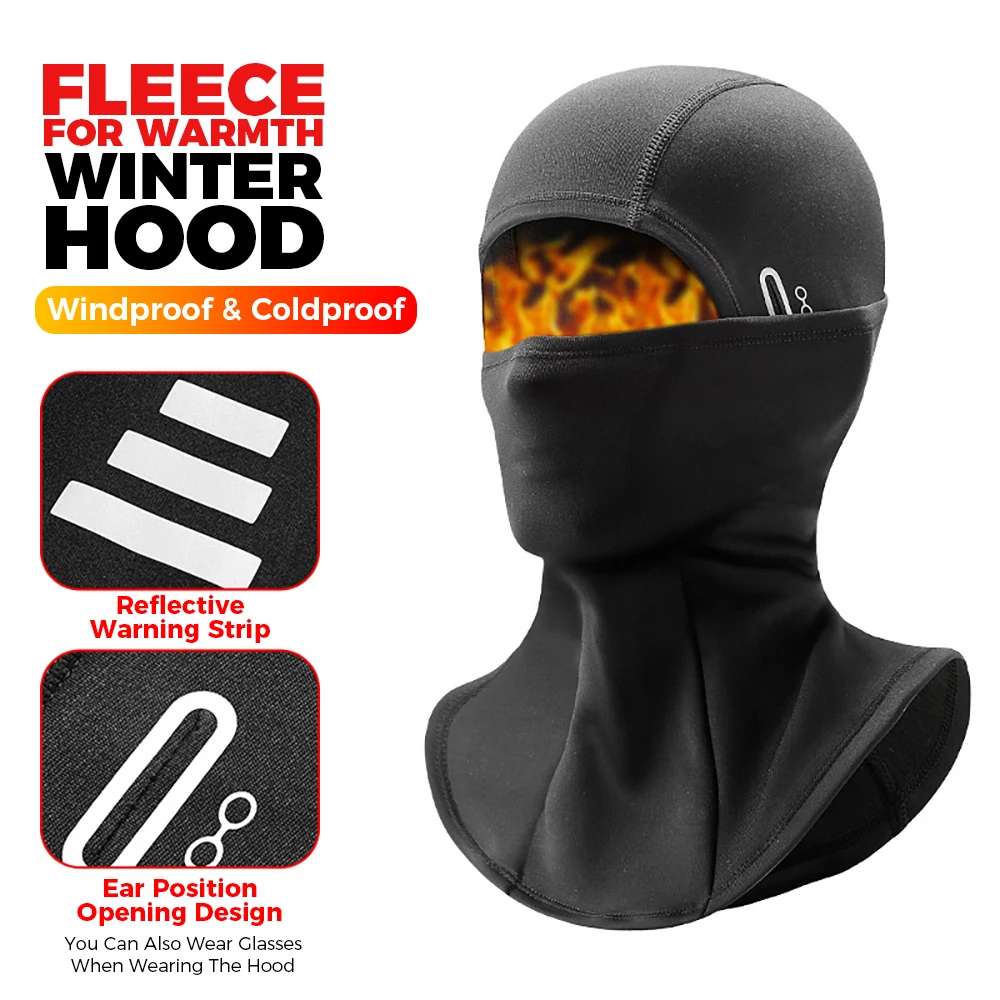 VICTGOAL Winter Balaclava Cycling Caps for Men Bike Hood Sport Full Face Warm Hat Scarf Bicycle Motorcycle Head Covers Ski Mask