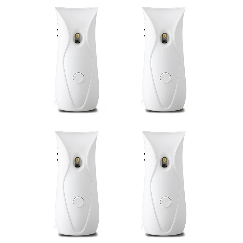 

4X Automatic Air Freshener Dispenser Bathroom Timed Air Freshener Spray Wall Mounted, Automatic Scent Dispenser For Home