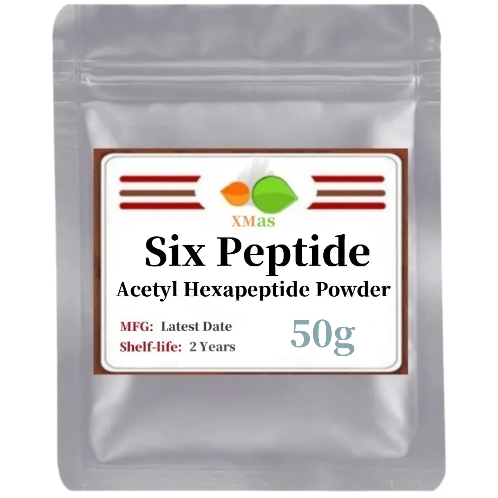 Poudre de six peptides, acétyl hexapeptide, anti-rides, anti-âge, cosmétique brut, bricolage fait à la main, faites votre propre solution