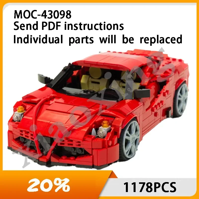 

New MOC-43098 supercar model spliced with building blocks 1178PCS 4C is suitable for children's education Christmas Toy Gifts.