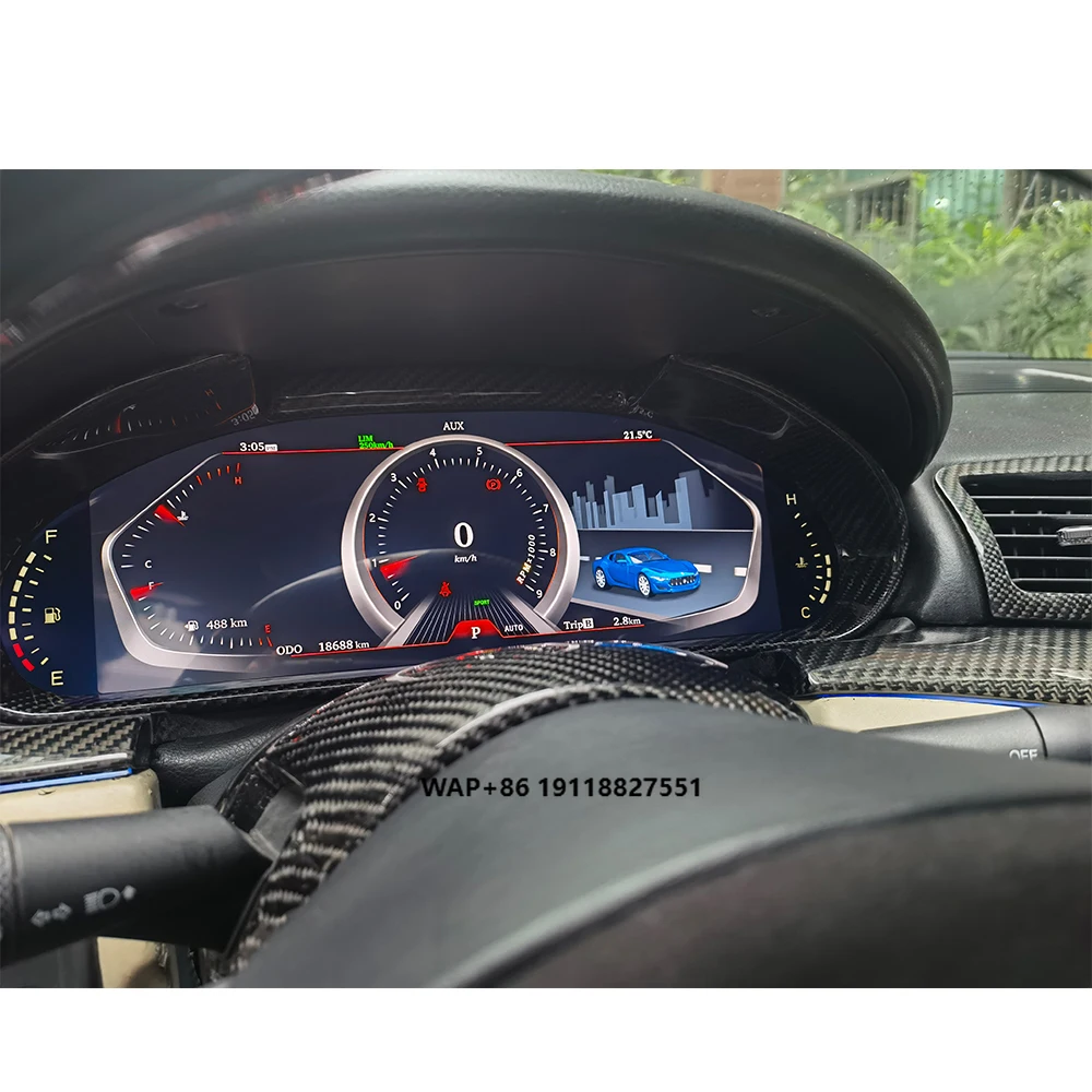 شاشة عرض لوحة القيادة LCD مقاس 12.3 بوصة تعمل بنظام أندرويد لـ GT GC GranTurismo 2007 2008 2009 2010 2011 2012 2013-2017 #1