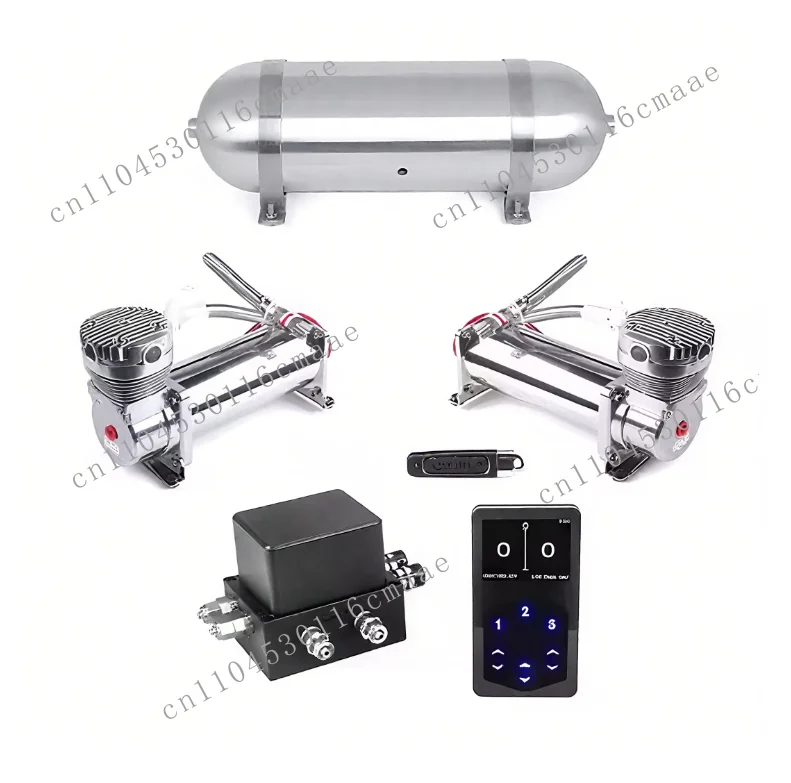 High-quality electronic control system Top-of-the-line air suspension system with 1 3-cylinder and 2 air compressors
