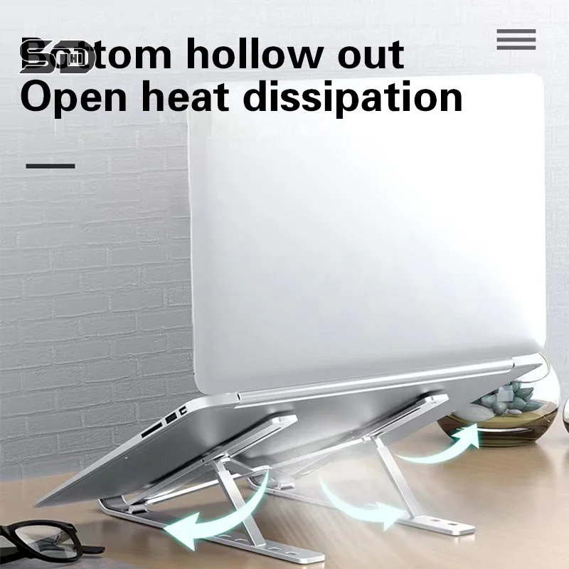 Foldable Laptop Stand Holder Portable Notebook Support Base Adjustable Riser Cooling Bracket Laptop Cooler Accessories