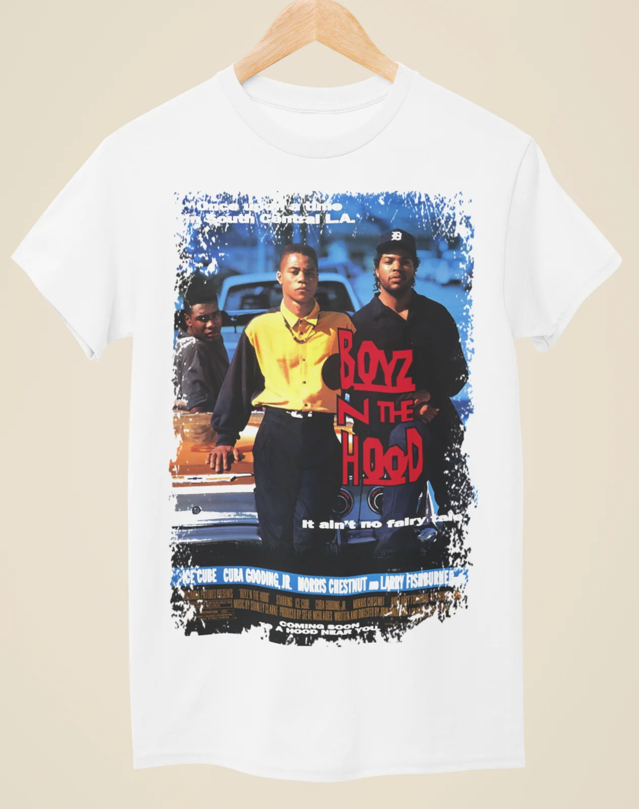 Boyz N The Hood - Movie Poster Inspired Unisex White T-Shirt