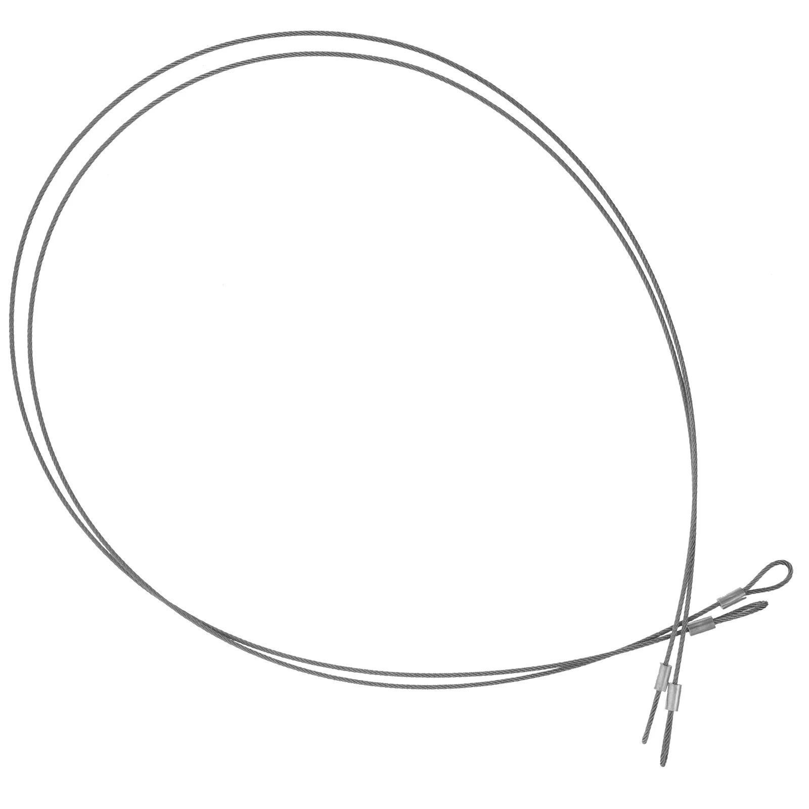 2 pcs Steel Coated Braided Security Cables Heavy Duty Safety Rope For Luggage Lock Rust Resistant Flexible Cable For Hanging