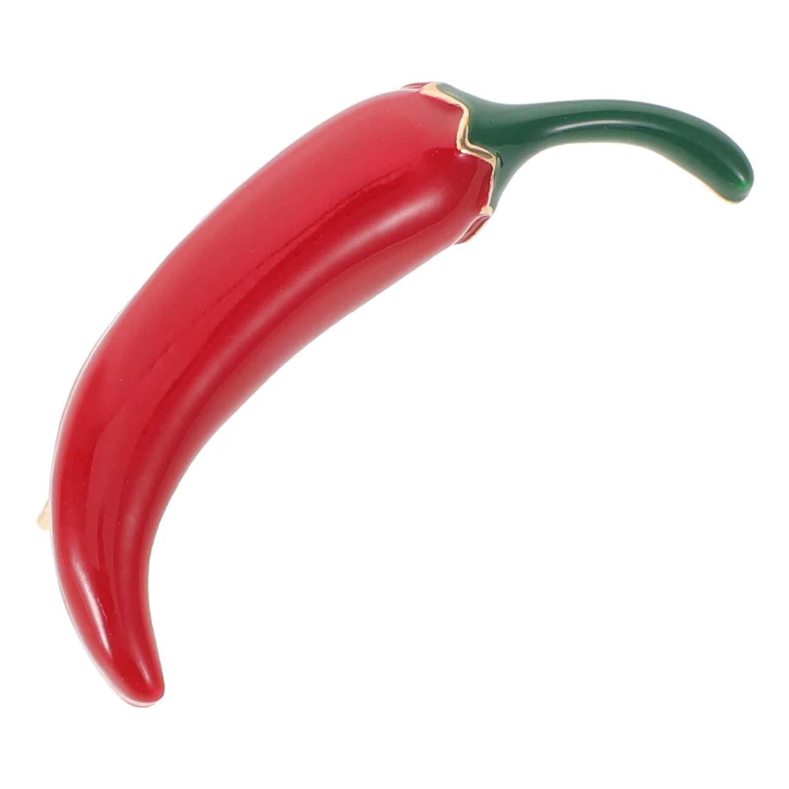 Broche de Pimiento Rojo, Pin de Esmalte Metálico, Insignia de Solapa para Mujer, Joyería Decorativa de Vegetales y Comida, Accesorio para Mochilas, Abrigos y Sombreros