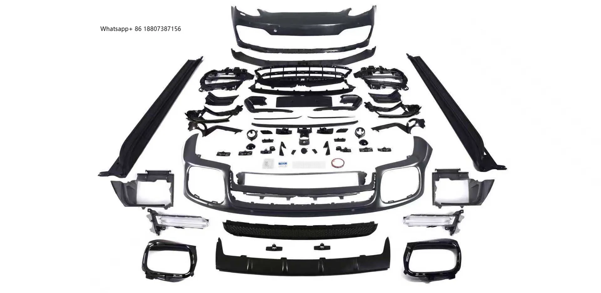 

ForPorsche 971 SD Encirclement Bumper Upgrade Kit-Bolt-On Exhaust Cut-Outs Universal Fitment
