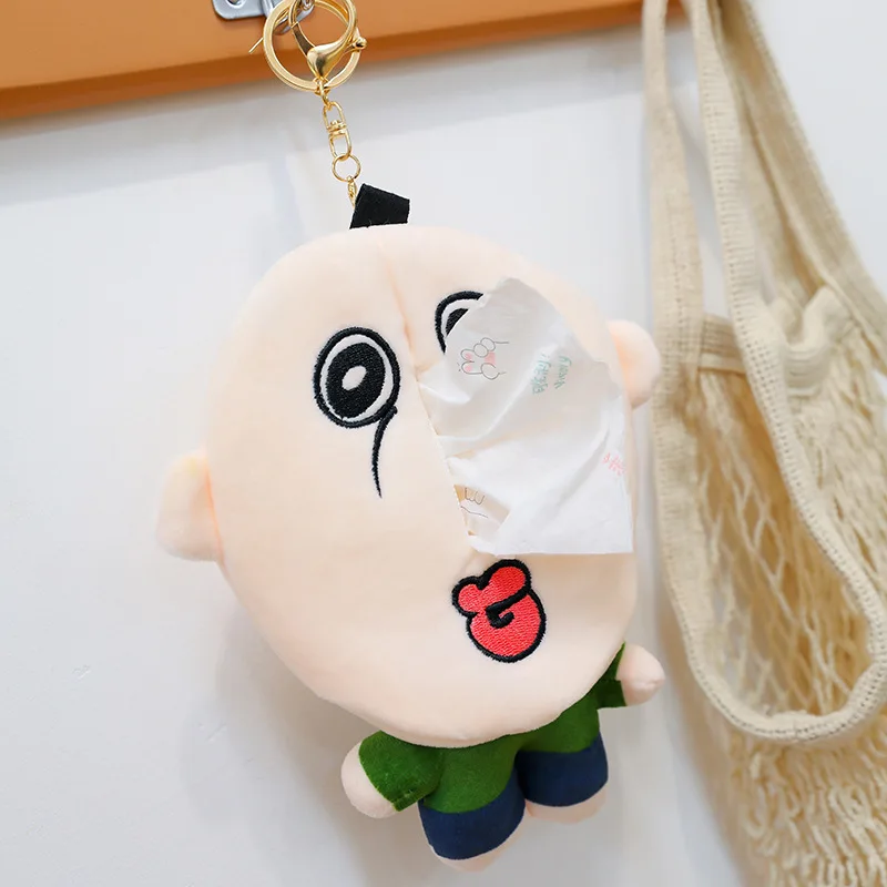 Funny Anime Bangbang and Yuzhi Plush Toy Keychain Paper Box Creative Cartoon Portable Messenger Bag Pendant Girl Birthday Gift