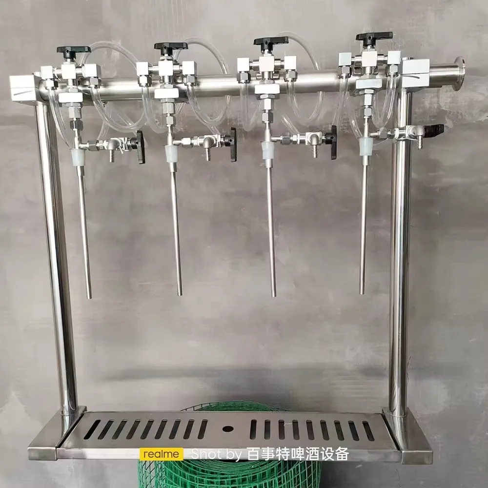 Plastic Counter Pressure Semi Automatic Filler for Glass Beer Bottle Filling