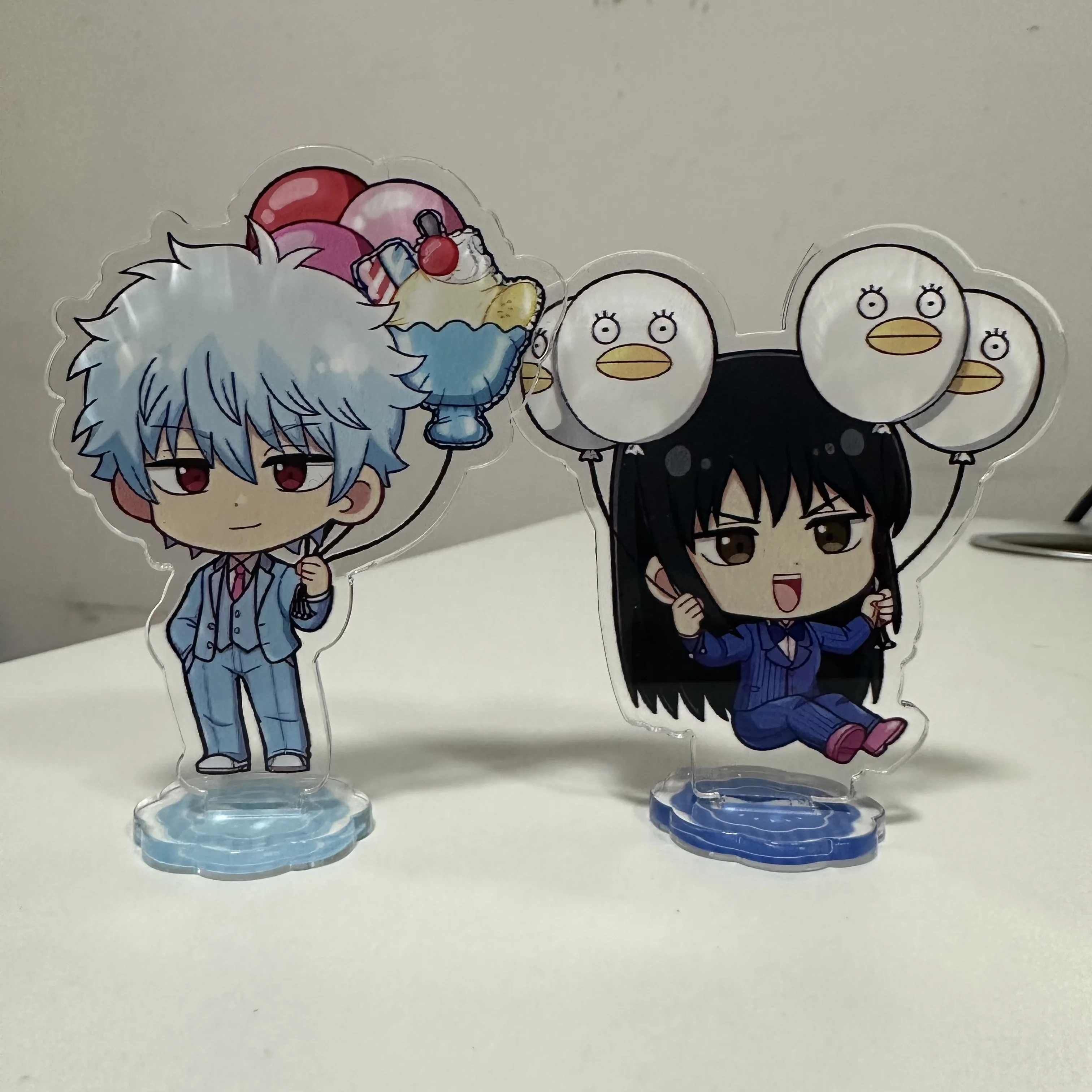 Japan Anime GINTAMA Figures Sakata Gintoki Katsura Kotarou Takasugi Shinsuke Cosplay Acrylic Stand Model Fans Christmas Gifts