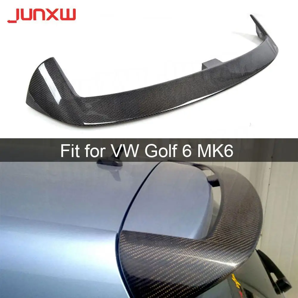 

Carbon Fiber Rear Roof Spoiler Lip Wings for Volkswagen VW Golf 6 MK6 VI Sandard 2010-2013 V Style FRP Car Styling