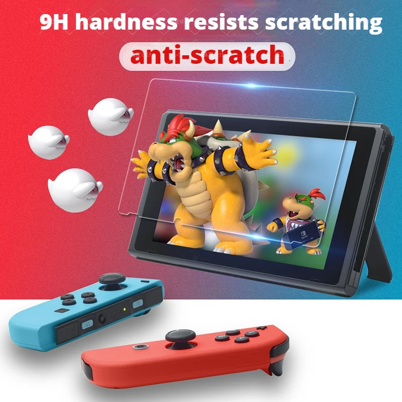 Protective Tempered Glass For Nintend Switch Lite Screen Protector Film For Nintendos Switch NS OLED Glass Accessories 1/2 Pack