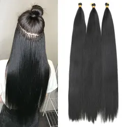 28 Inch Synthetic Straight Ariel  Pony Hair Bundles Crochet Braids Hair Braiding Hair Ombre Color Soft Crochet Hair Extensions