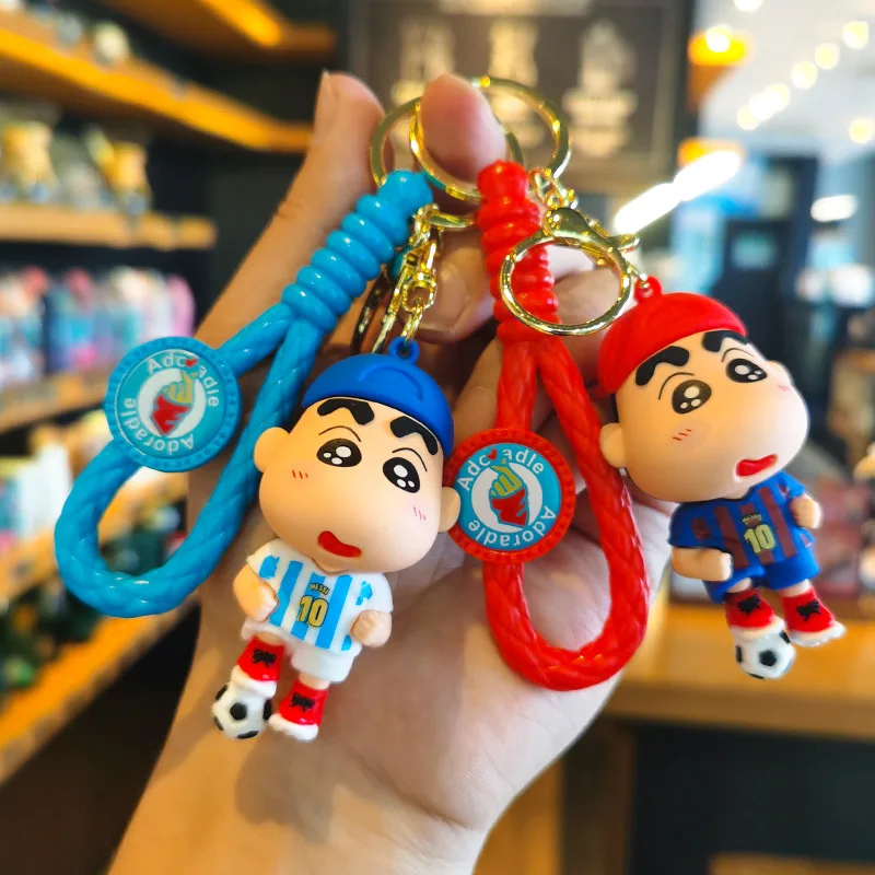 

Cartoon Crayon Shinchan Galaxy Keychain Creative Soccer Player Figure Decorative Cute Style Bag Cute Personalized Gifts Fashion