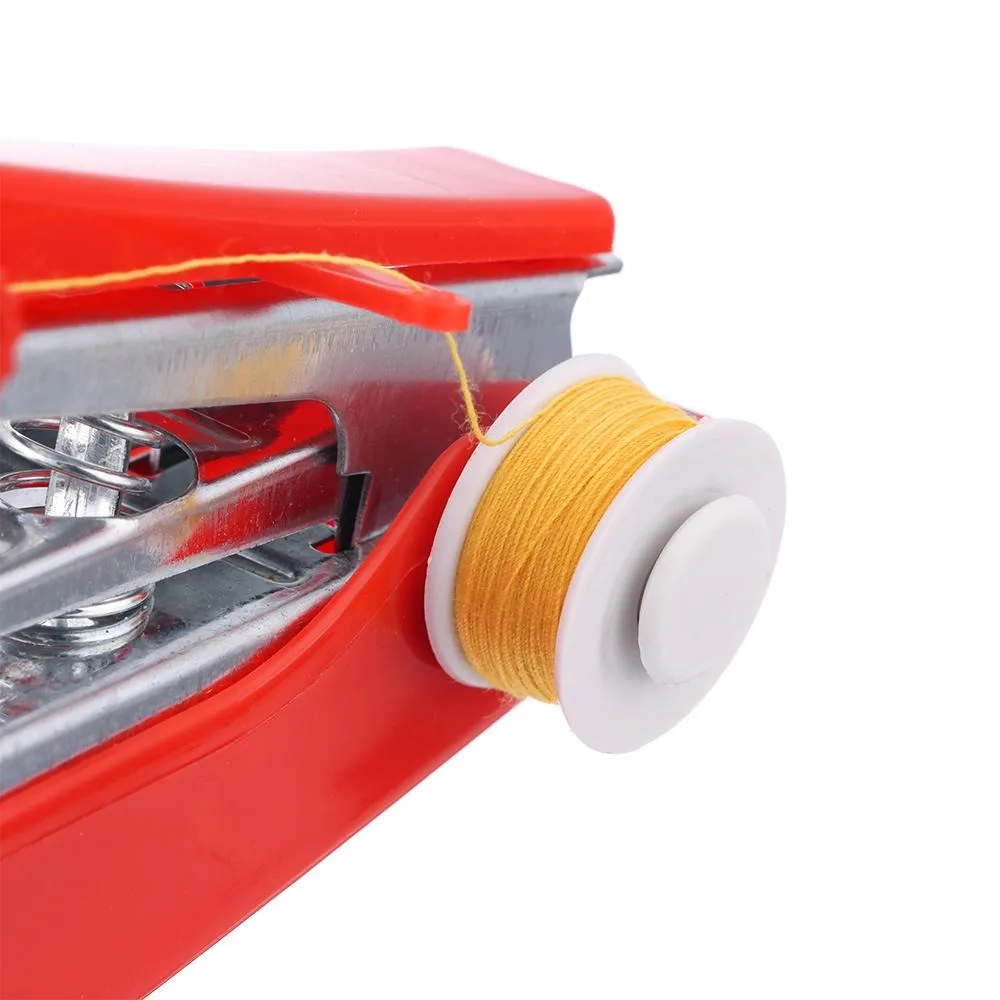 Mini Embroidery Knit Fabric Handmade Needlework Stitch Handy Manual Sewing Machine DIY Apparel