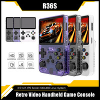 R36S Retro Handheld Game Console 3.5 Inch IPS Screen Linux System Portable Mini Video Player Classic Gaming Emulator 128G