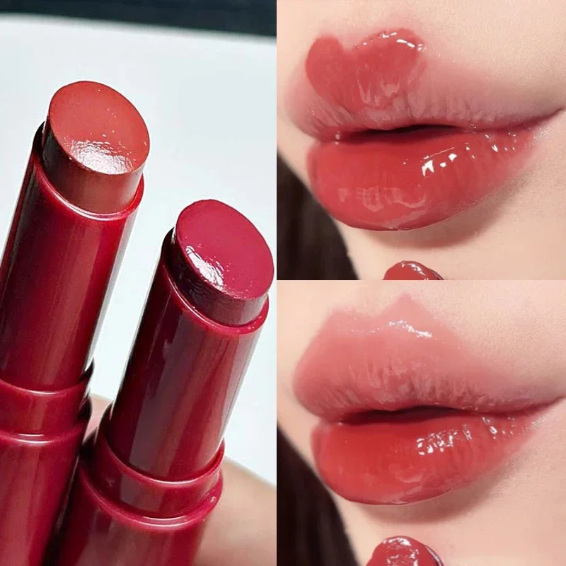 Água espelho luz brilho labial, copo antiaderente, impermeável, duradoura, hidratação, esmalte, sexy, vermelho, matiz, coreano, maquiagem