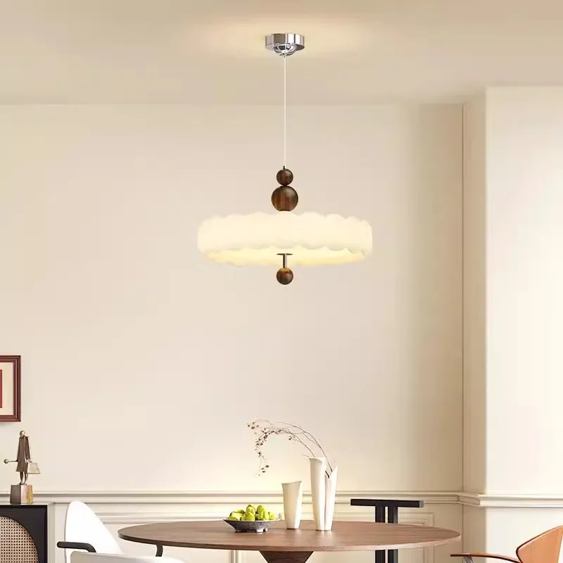 

Full-Spectrum French Cream Pendant Ceiling Lamp, Vintage Style for Dining Room, Bedroom, Study