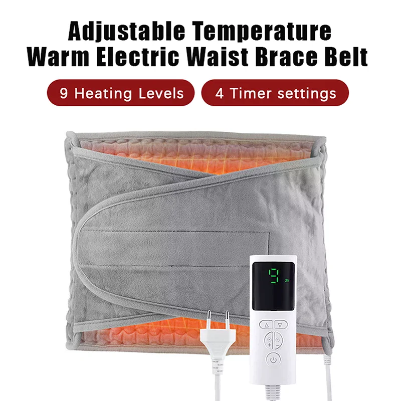 

Back Heating Support Belt Electric Waist Brace With Adjustable Temperature Warm Back Belt Abdomen Warmer Lumbar Support Pad