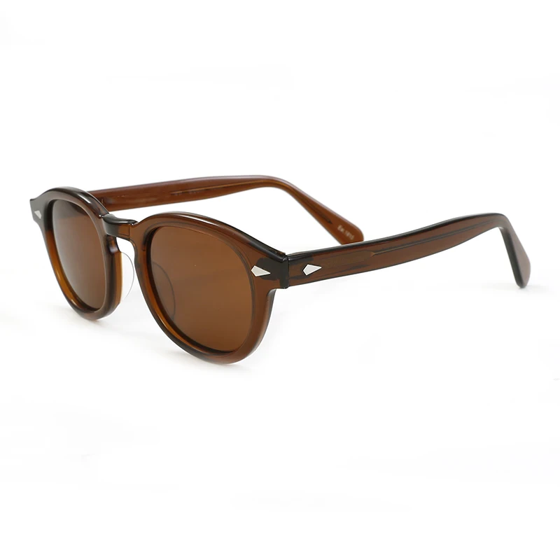 Johnny Depp Sonnenbrille für Herren und Damen, polarisierte Sonnenbrille im Lemtosh-Stil, Marken-Vintage-Acetat-Rahmen für Herrenbrillen
