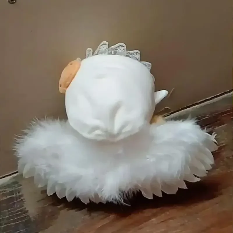 DIY Mini Feather Angel Wing Newborn Props For EXO 1/6 1/4 1/3 BJD for labububu Doll Wings Accessories Feather Birthday Gift