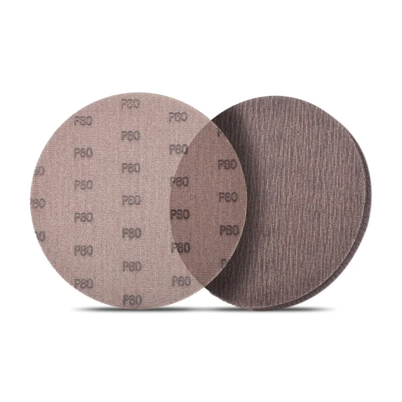 

9 inch Mesh Abrasive Sanding Disc Dust Free Hook and Loop Mesh Sanding Paper Sheets 10 Pieces 80 Grit Sandpaper for Drywall Sand