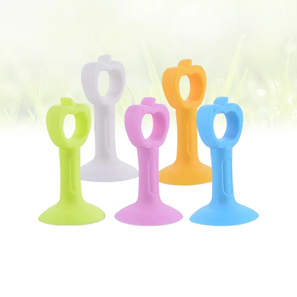 

10 Pcs Bathroom Door Block Silicone Doorknob Stopper Bumper Protector Anti-collision