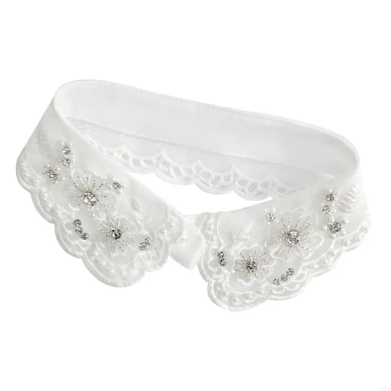 

L5YA Sophisticated Neck Decoration Delicate Artificial Pearls Professional Outfit