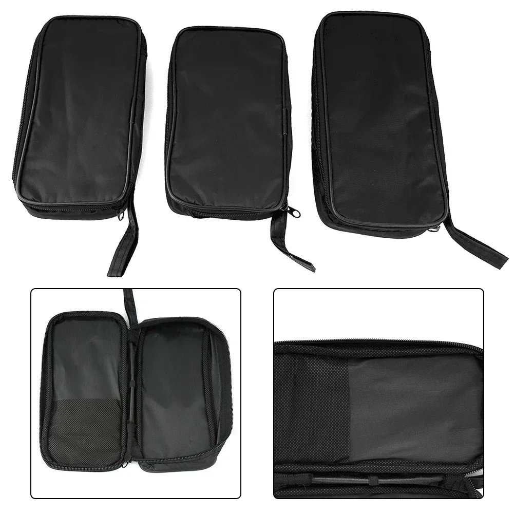 1pcs Multimeter Storage Bag Black Cloth Toolkit Pouch Tool Bag 20*12*4cm UT Waterproof Shockproof Soft Case Black Color S/M/L