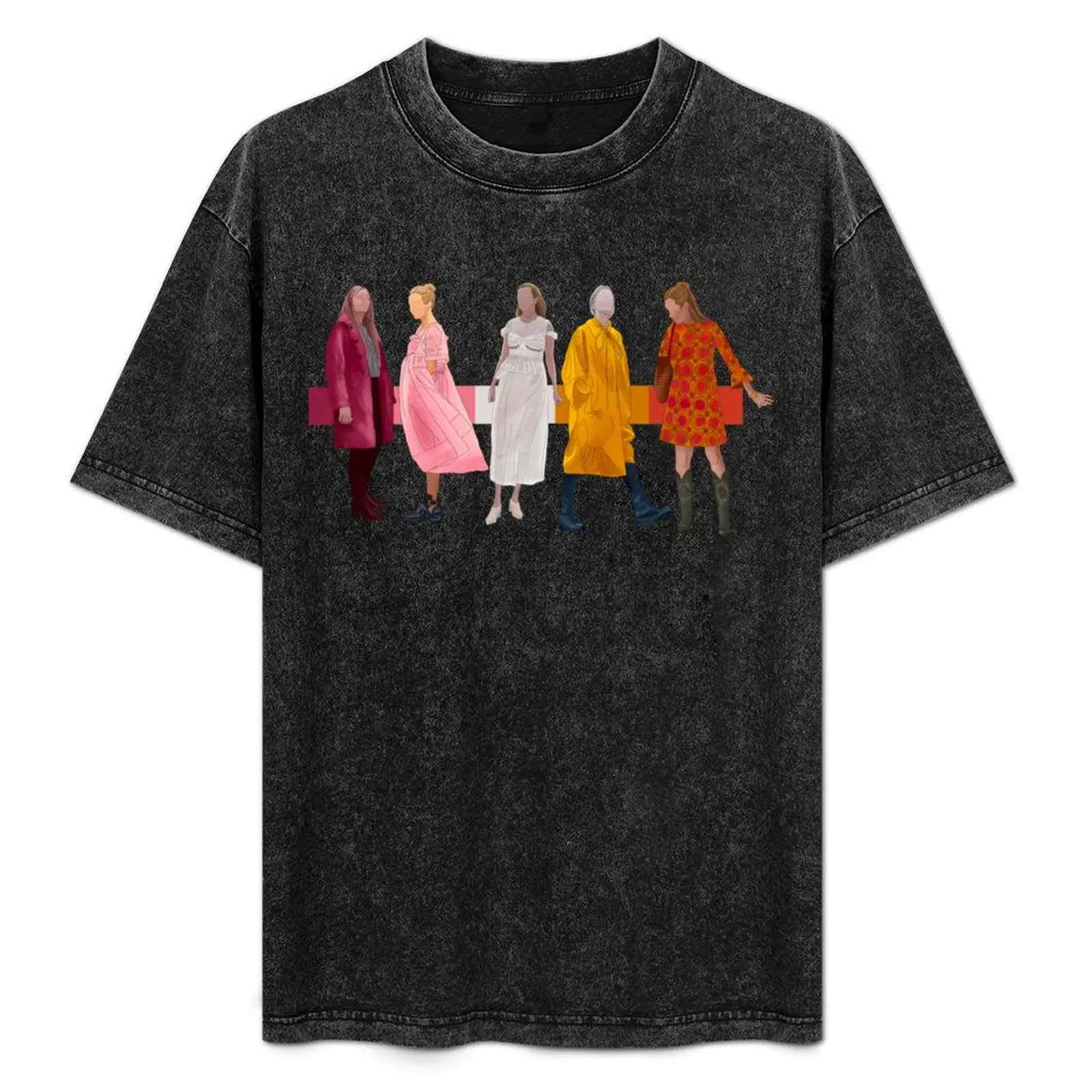 

Villanelle lesbian flag T-Shirt Fashion Graphic Tee for Men
