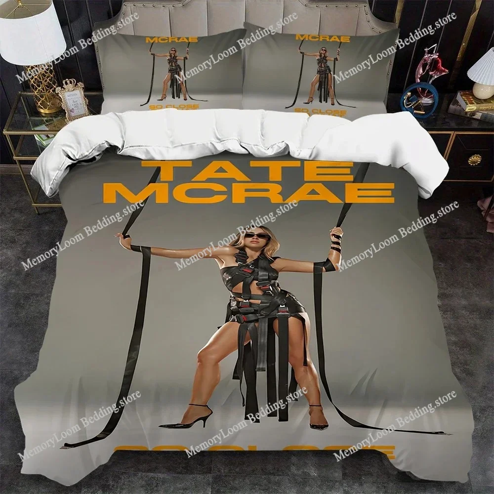 

Singer T-Tate McRae Music 2025 Duvet Cover Set Home Style Soft Laundry Cotton Bed Four Seasons Student Dormitory Home Textile963