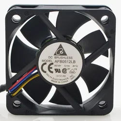 1Pcs AFB0512LB 12V 0.11A Double Ball Bearing Fan 5015 50mm 50x50x15mm  4 Wire 4pin Mute Cooling Fan For Delta