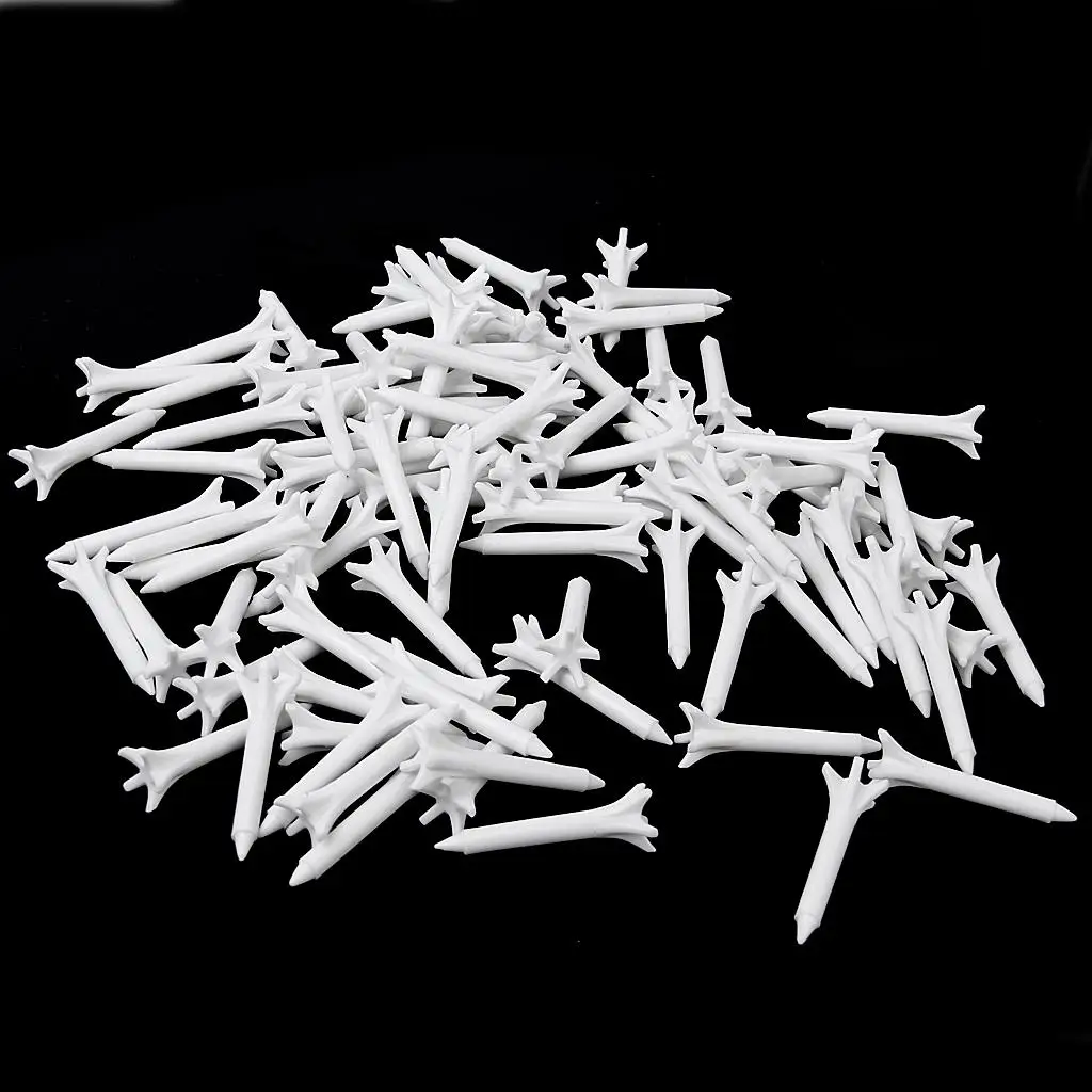 Pack of 100 Plastic Claw Golf Tees 38mm ( 1 1/2 Inch) Golfer Accessory