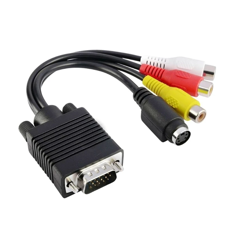 

Переходник VGA SVGA-S-Video 3 RCA AV VGA-Video TV Out S-Video AV для ПК, компьютера, ноутбука