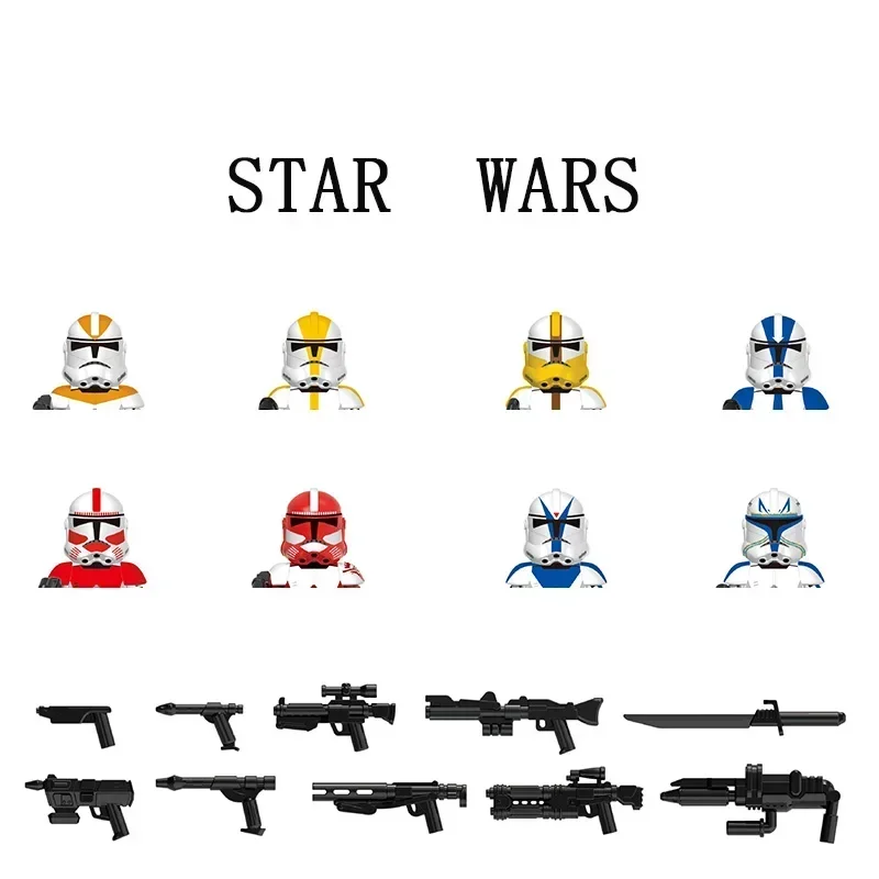 X0300 Building Blocks Clone Troopers 501st Legion Imperial Stormtrooper Robot Figure Toy Bricks Assembling Doll Building Block